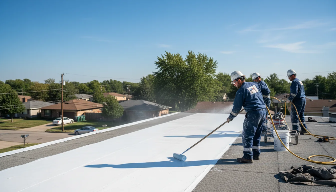 Commercial roof coating in Melbourne, AR near me